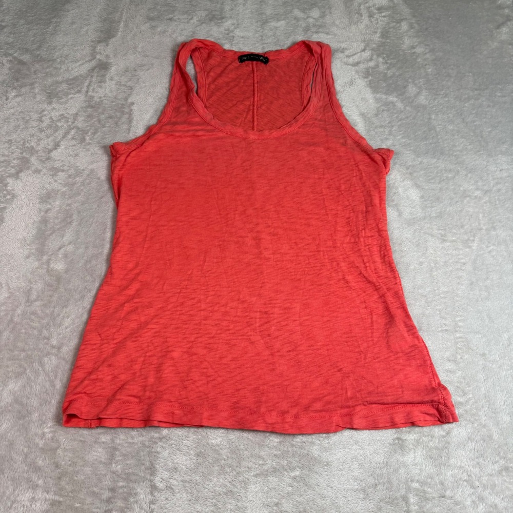 Rag & Bone Womens Coral Slub Knit Scoop Neck Racerback Tank Top Size S